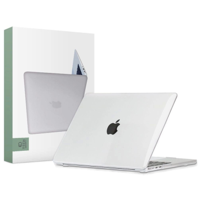 Tech-Protect SmartShell Dėklas MacBook Air 13 M2 / M3 / 2022-2024 - Permatomas