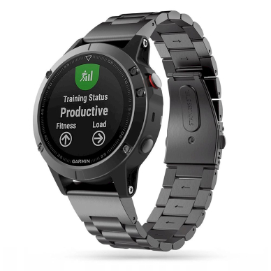 Tech-Protect Stainless Apyrankė Garmin Fenix ​​5/6/6 Pro/7 - Juodas