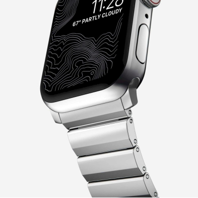 Tech-Protect SteelBand Apyrankė Apple Watch 4 / 5 / 6 / 7 / 8 / 9 / SE / Ultra 1 / 2 (42/44/45/49 mm) - Silver 4