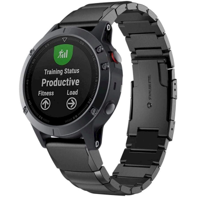 Tech-Protect SteelBand Apyrankė Garmin Fenix ​​3 / 5X / 3HR / 5X Plus / 6X / 6X Pro / 7X - Juodas 6