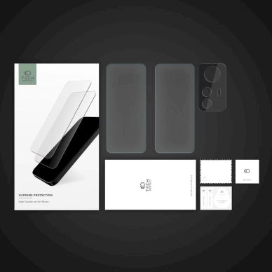 Tech-Protect Supreme Set Xiaomi Redmi Note 12S 2x Apsauginis stiklas ekranui / apsauginis stiklas kamerai 4