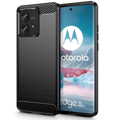 Tech-Protect TPUCarbon Dėklas Motorola Edge 40 Neo - Juodas