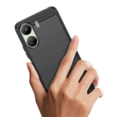 Tech-Protect TPUCarbon Dėklas Xiaomi Redmi 13C / Poco C65 - Juodas 1