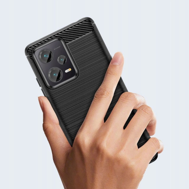 Tech-Protect TPUCarbon Dėklas Xiaomi Redmi Note 12 5G / Poco X5 5G - Juodas 1