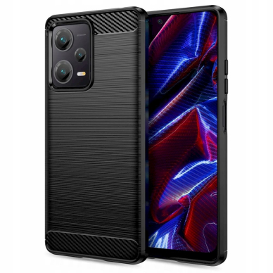 Tech-Protect TPUCarbon Dėklas Xiaomi Redmi Note 12 5G / Poco X5 5G - Juodas