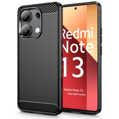 Tech-Protect TPUCarbon Dėklas Xiaomi Redmi Note 13 4G / LTE - Juodas