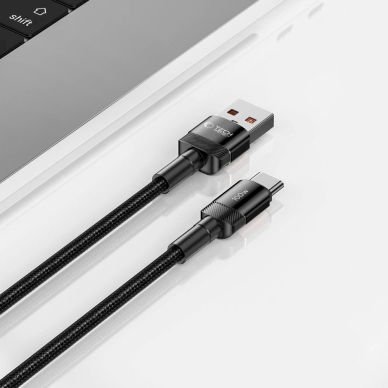 Tech-Protect UltraBoost Evo USB-C / USB-C Kabelis 100W 5A 2m - Juodas 3