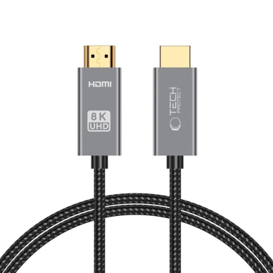 Tech-Protect UltraBoost HDMI 2.1 / HDMI 2.1 4K 120Hz / 8K 60HZ Kabelis 1m - Juodas