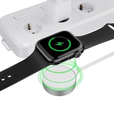 Tech-Protect UltraBoost magnetic inductive Įkroviklis USB-A connector Apple Watch 1.2m - baltas 2