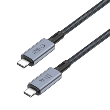 Tech-Protect UltraBoost Max USB-C 4.0 / USB-C 4.0 PD 240W 8K 40Gbps 2m Kabelis - pilkas 3