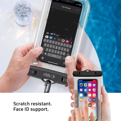 Tech-Protect UWC7 waterproof Dėklas universal smartphones up to 6.9" - Juodas 1