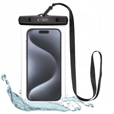 Tech-Protect UWC7 waterproof Dėklas universal smartphones up to 6.9" - Juodas