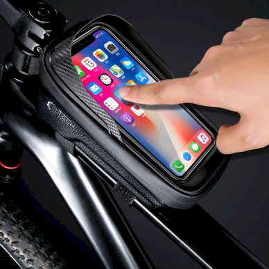 Tech-Protect V2 bicycle bagspace a 1l phone - Juodas 3