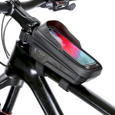 Tech-Protect V2 bicycle bagspace a 1l phone - Juodas