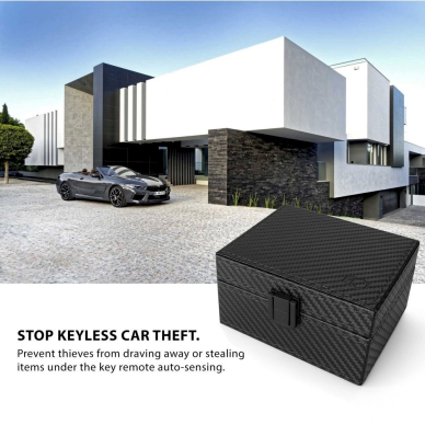 Tech-Protect V3 RFID box car keys - Juodas carbon 4