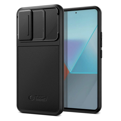 Tech-Protect Velar Cam+ Dėklas Xiaomi Redmi Note 13 Pro 5G / Poco X6 5G - Juodas