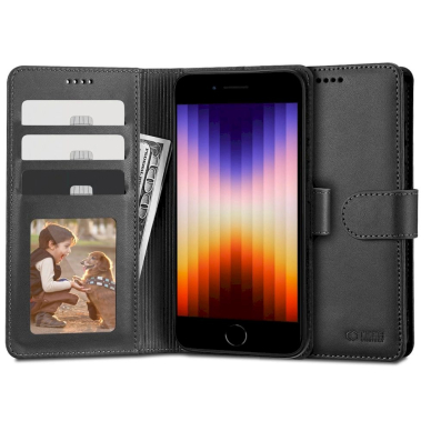 Tech-Protect Wallet Dėklas iPhone 7 / 8 / SE 2020 / 2022 - Juodas