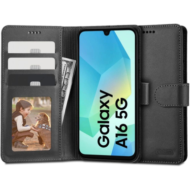 Tech-Protect Wallet Dėklas Samsung Galaxy A16 4G / 5G - Juodas