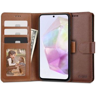 Tech-Protect Wallet Dėklas Samsung Galaxy A35 5G - brown