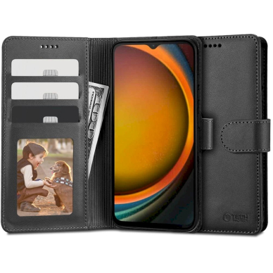 Tech-Protect Wallet Dėklas Samsung Galaxy XCover 7 - Juodas