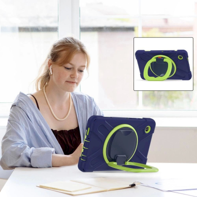 Tech-Protect X-Armor Dėklas Samsung Galaxy Tab A9 8.7 X110 / X115 - navy blue-green 6