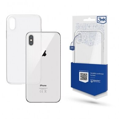 Telefono Dėklas Apple iPhone Xs Max - 3mk Clear Case Skaidrus KOW068