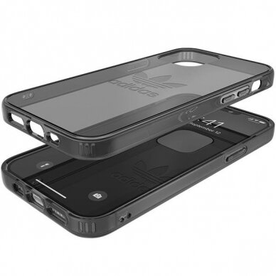 Telefono Dėklas Case ADIDAS - Protective Clear Case for iPhone 12/12 Pro Skaidrus Juodas KOW068 5