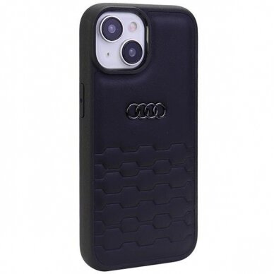 Telefono Dėklas Etui Audi GT Synthetic Leather do iPhone 15 Juodas KOW068 1