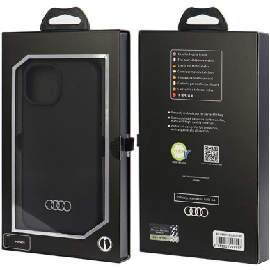 Telefono Dėklas Etui Audi Silicone Case do iPhone 15 Juodas KOW068 6