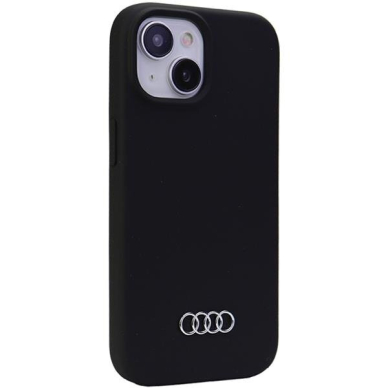 Telefono Dėklas Etui Audi Silicone Case do iPhone 15 Plus Juodas KOW068 1