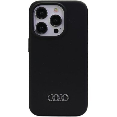 Telefono Dėklas Etui Audi Silicone Case do iPhone 15 Pro Max Juodas KOW068