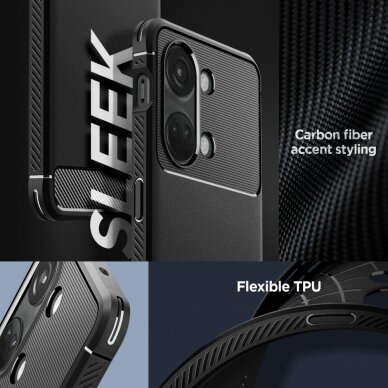 Telefono Dėklas Etui Spigen Rugged Armor na OnePlus Nord 3 5G Juodas KOW068 10