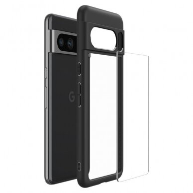 Telefono Dėklas Etui Spigen Ultra Hybrid na Google Pixel 8 Pro Juodas SkaidrusKOW068 7