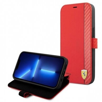 Telefono Dėklas Ferrari FESAXFLBKP13SRE iPhone 13 mini 5.4" Raudonas KOW068 5