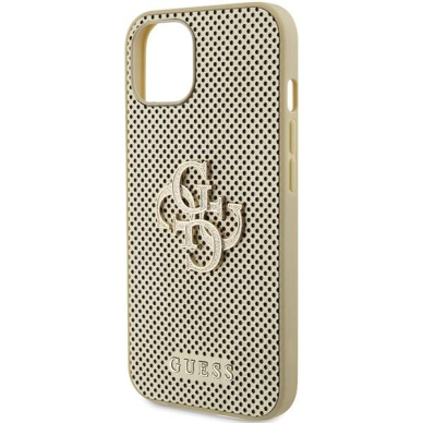 Telefono Dėklas Guess Perforated 4G Glitter case for iPhone 15 Auksinis KOW068 5