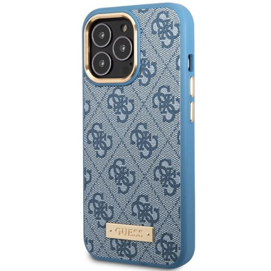 Telefono Dėklas iPhone 14 Pro Max - Guess Eco leather TPU Mėlynas KOW068 1