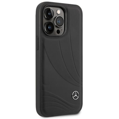 Telefono Dėklas iPhone 14 Pro Max - Mercedes Eco leather Juodas KOW068 3