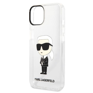 Telefono Dėklas Karl Lagerfeld Ikonik Karl na iPhone 14 Plus Skaidrus GNZ022 1