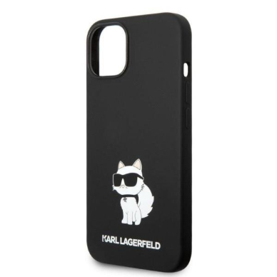 Telefono Dėklas Karl Lagerfeld Silicone Choupette na iPhone 14 Plus Juodas GNZ022 1