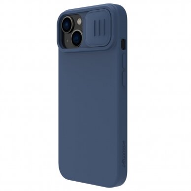 Telefono Dėklas Nillkin CamShield Silky Silicone Case for iPhone 15 Plus with Camera Protector Mėlynas KOW068 2