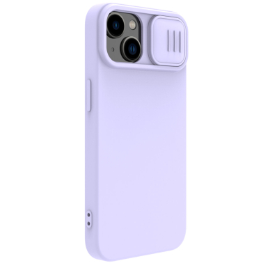 Telefono Dėklas Nillkin CamShield Silky Silicone Case for iPhone 15 Plus with Camera Protector Violetinis KOW068 2