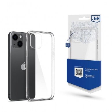 Telefono dėklas skirtas Apple iPhone 15 - 3mk dėklas clear case Skaidrus