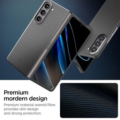 Telefono Dėklas Spigen Airskin Pro na Samsung Galaxy Z Fold 5 Juodas KOW068 6