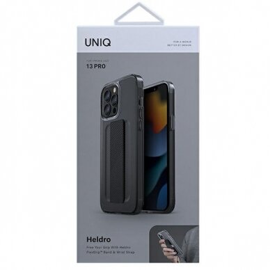 Telefono Dėklas Uniq case Heldro iPhone 13 Pro / 13 6.1" Juodas KOW068 6