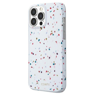 Telefono Dėklas UNIQ etui Coehl Terrazzo iPhone 13 Pro / 13 6,1" Baltas KOW068