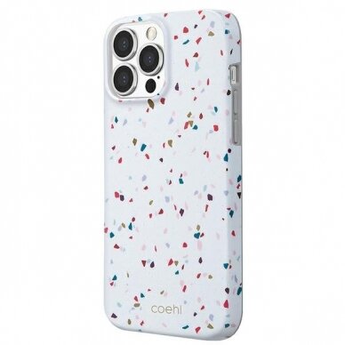 Telefono Dėklas UNIQ etui Coehl Terrazzo iPhone 13 Pro Max 6,7" Baltas KOW068