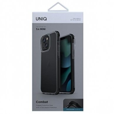 Telefono Dėklas UNIQ etui Combat iPhone 13 mini 5,4" Skaidrus KOW068 6