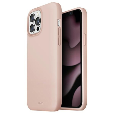 Telefono Dėklas UNIQ etui Lino iPhone 13 Pro / 13 6,1" Matinis Rožinis KOW068