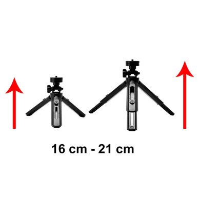 Trikojis Mini Telefono Laikiklis - Asmenukių Lazda - Kameros GoPro laikiklis juodas 3