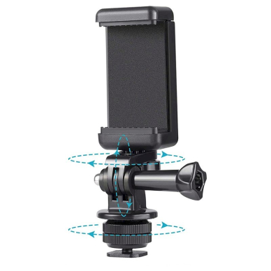 Tripod phone tripod photosball head - Juodas 4